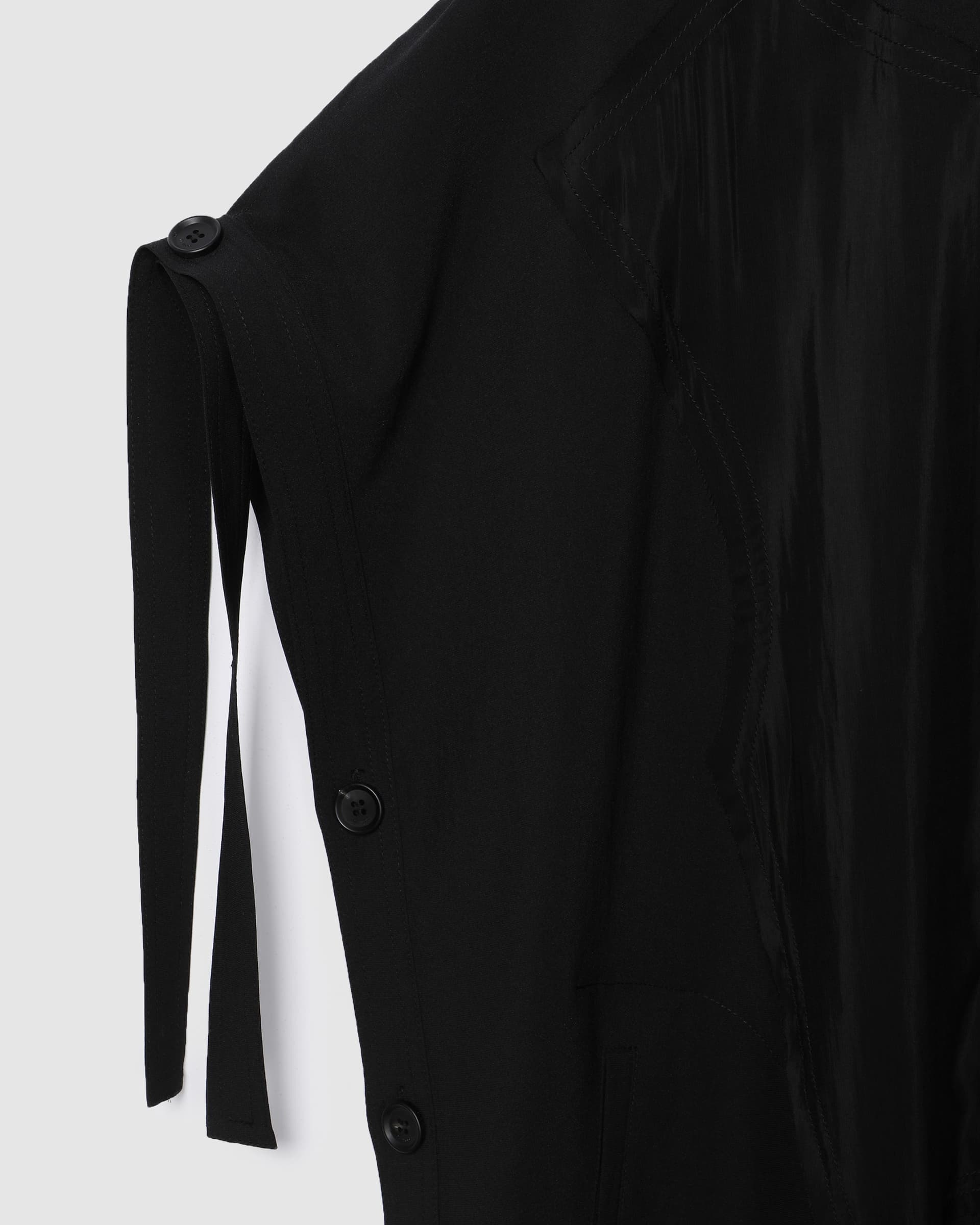 Texture Block Stitch Dress Black — vue 5