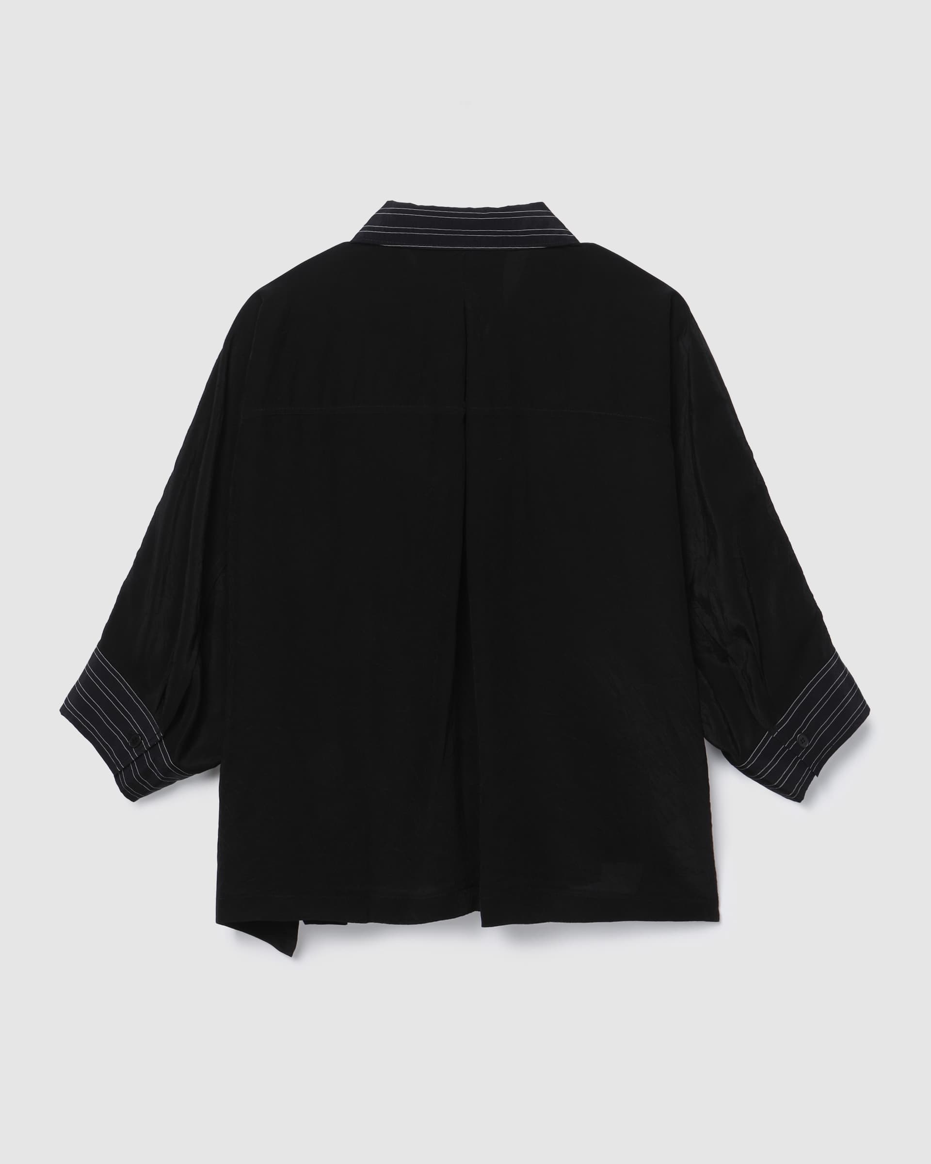 Stripe Panel Blouse Black PT — vue 3