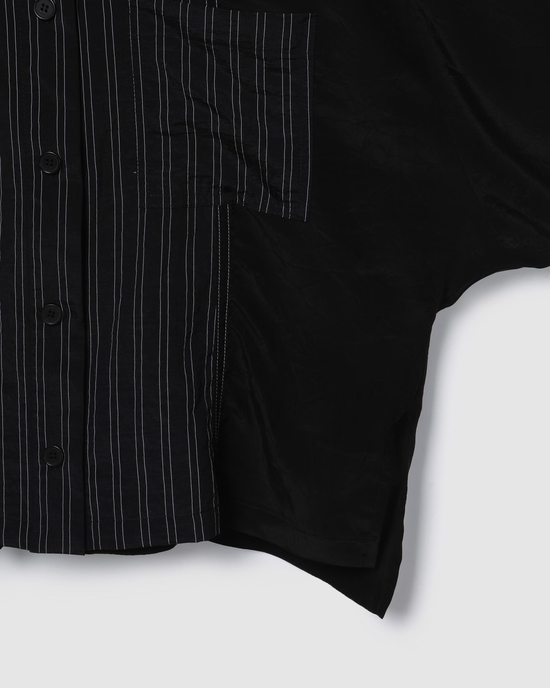 Stripe Panel Blouse Black PT — vue 6