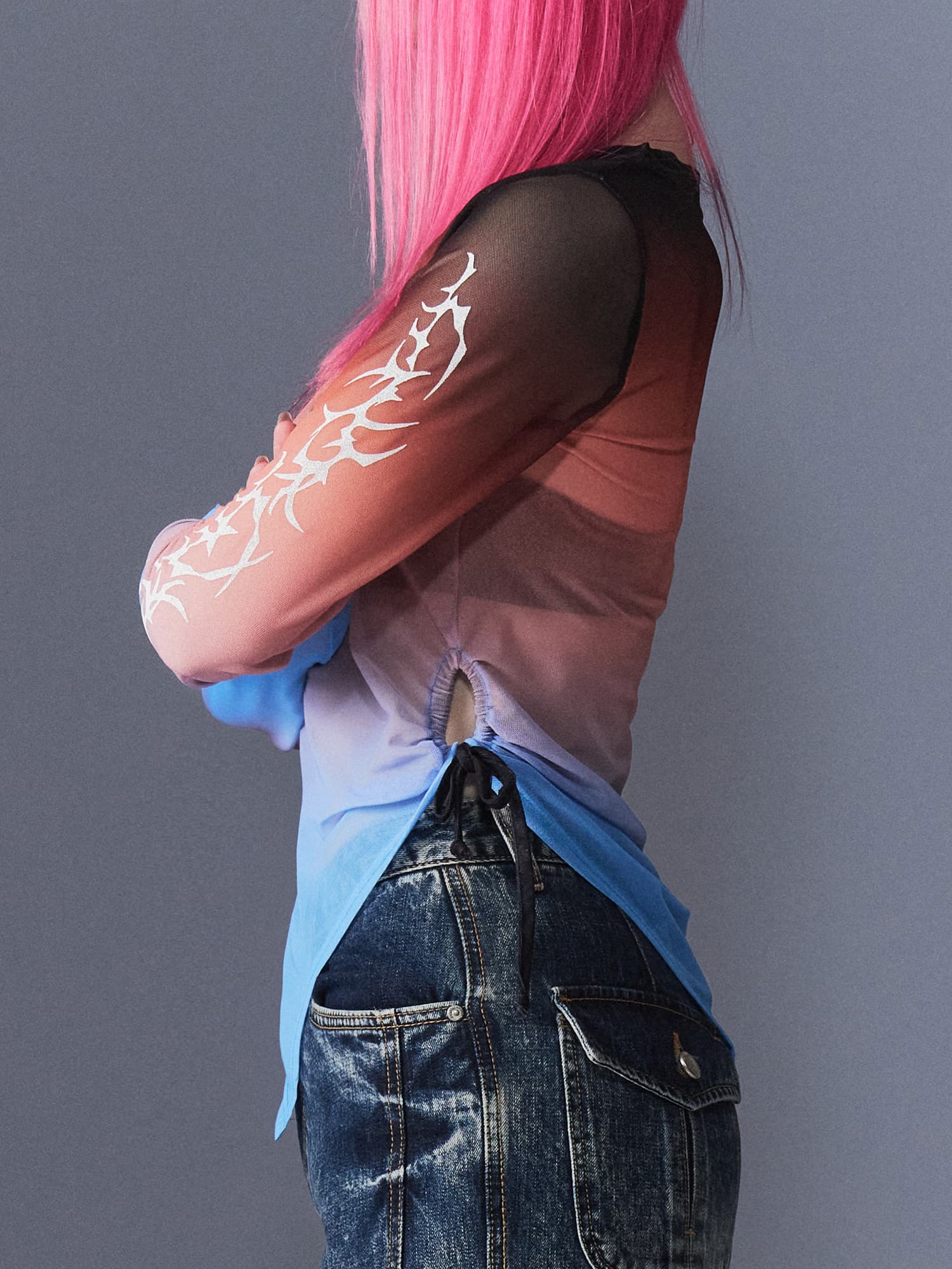 Sunset Tribal Mesh T-Shirts — vue 6