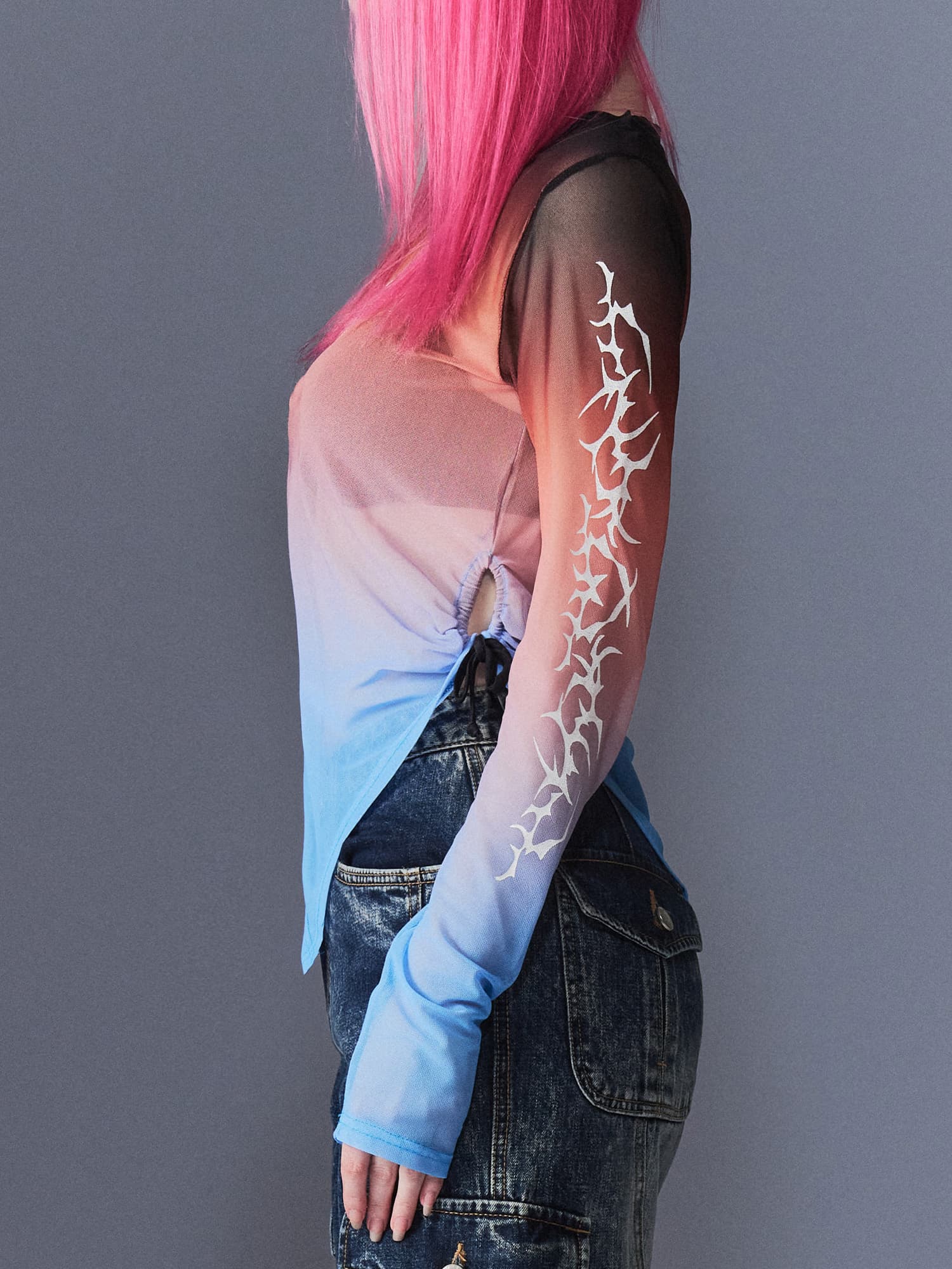 Sunset Tribal Mesh T-Shirts — vue 7