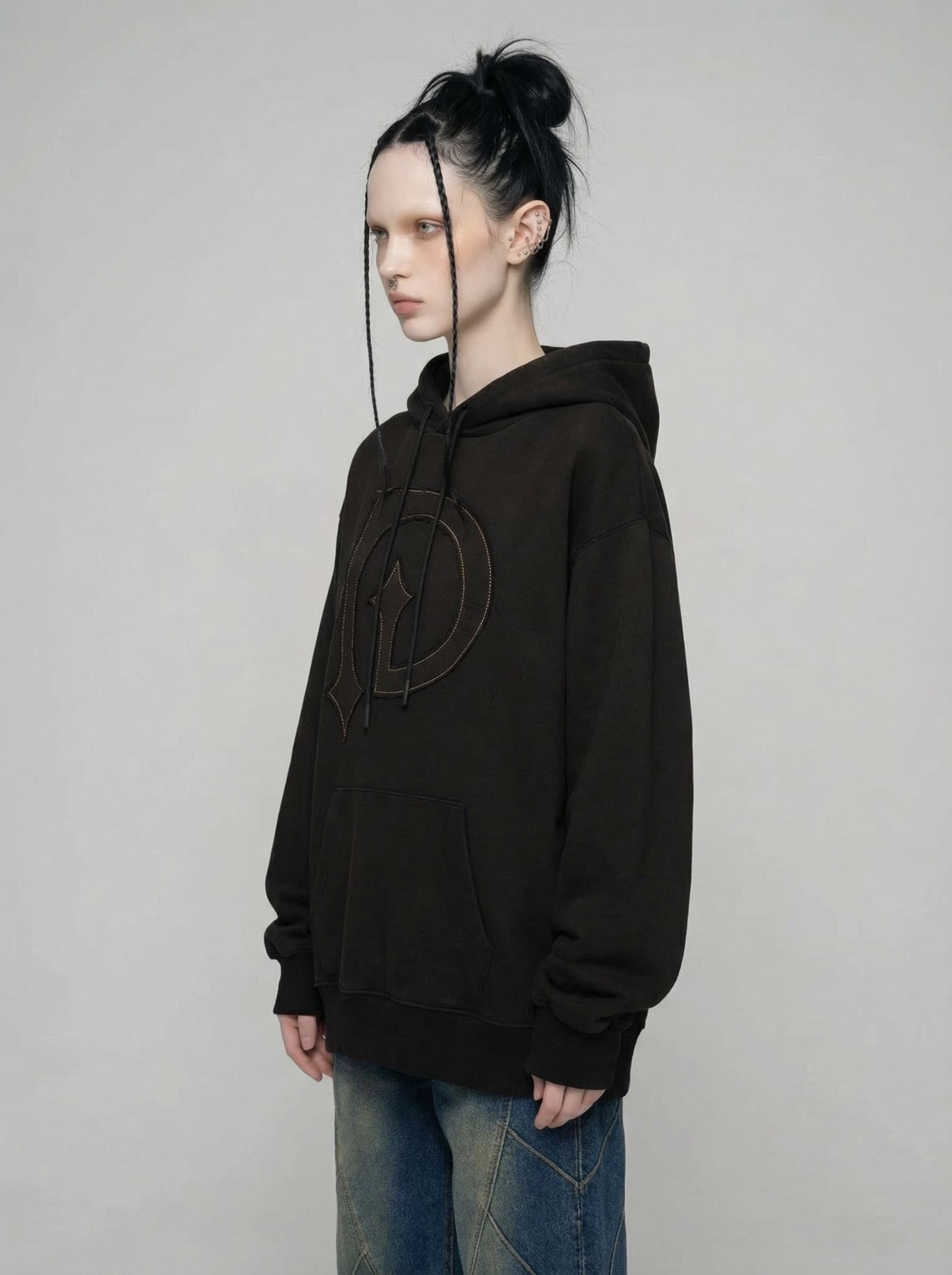Vintage Washing Hoodie BK — vue 4