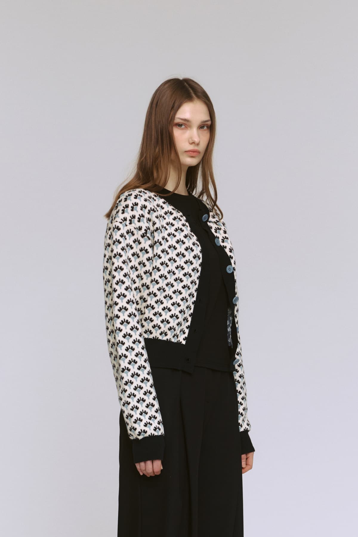 Jacquard Round Cardigan (IV) — vue 12