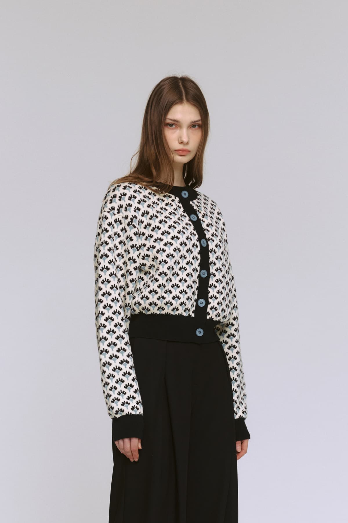Jacquard Round Cardigan (IV) — vue 7