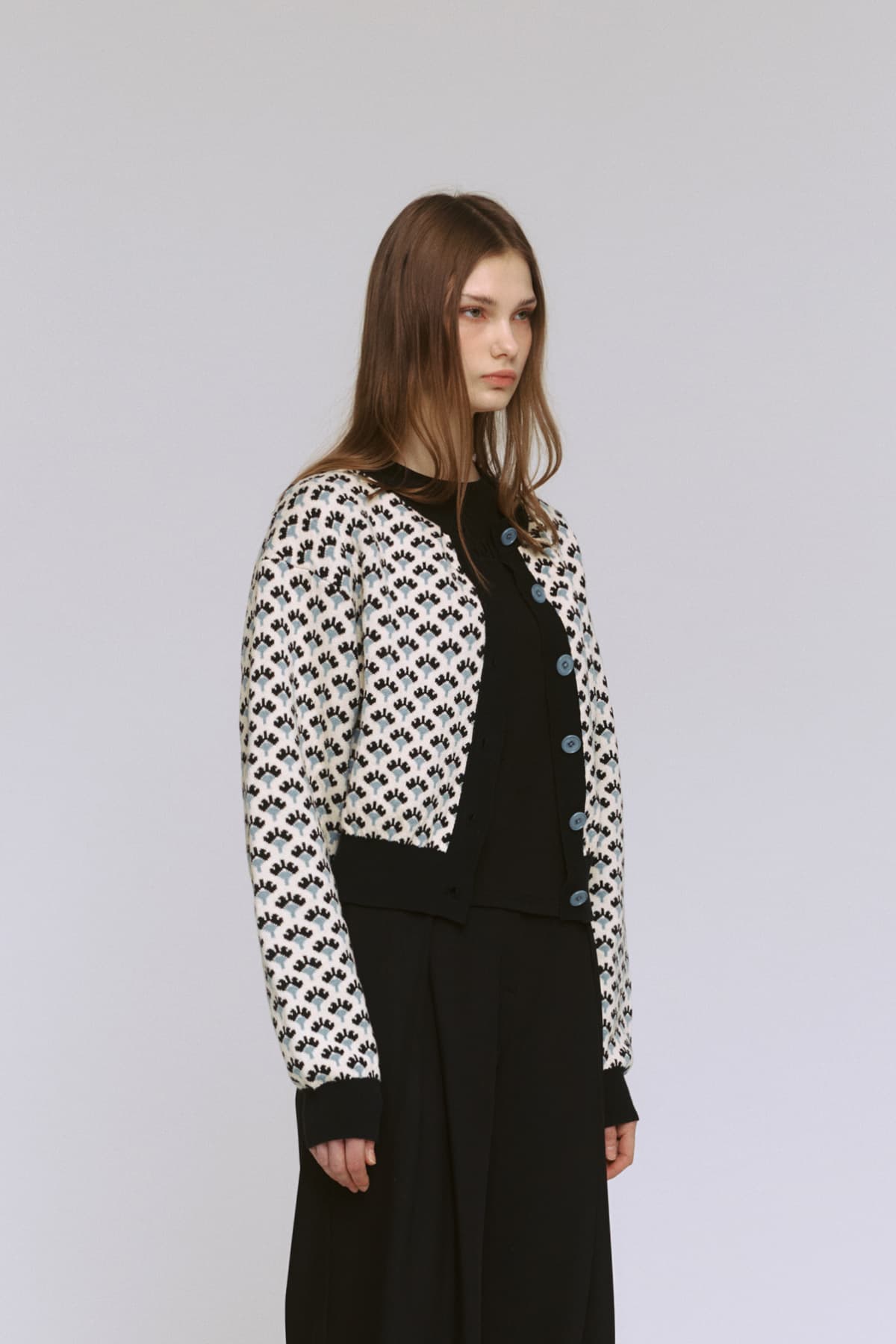 Jacquard Round Cardigan (IV) — vue 9