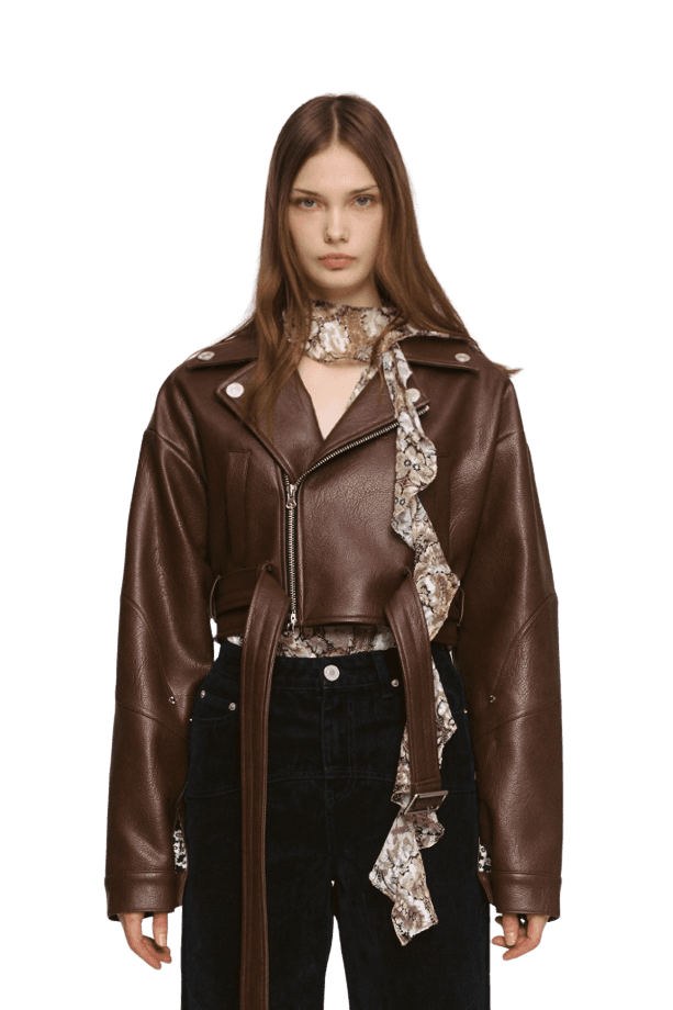 Fake Rider Crop Jacket (DB) — vue 2