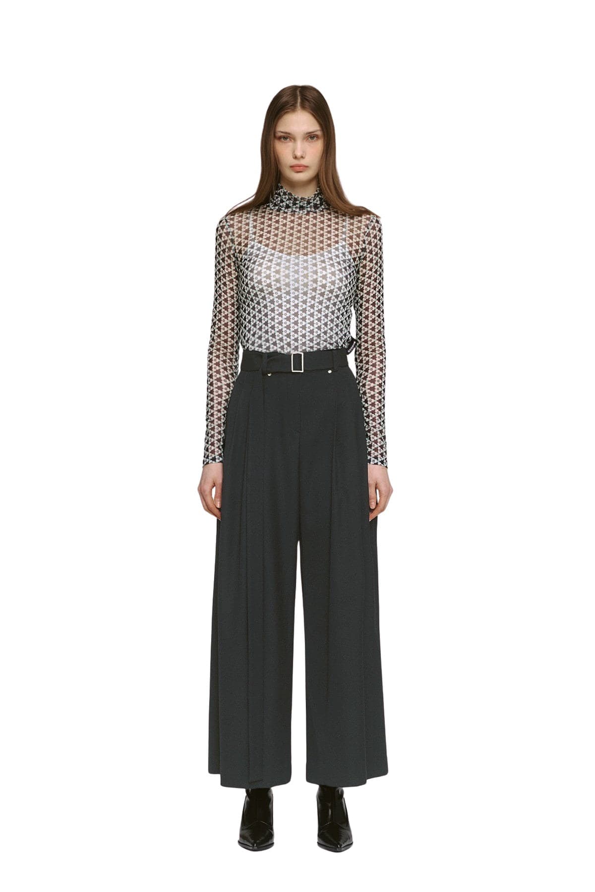 Pintuck Wide Pants (C) — vue 1