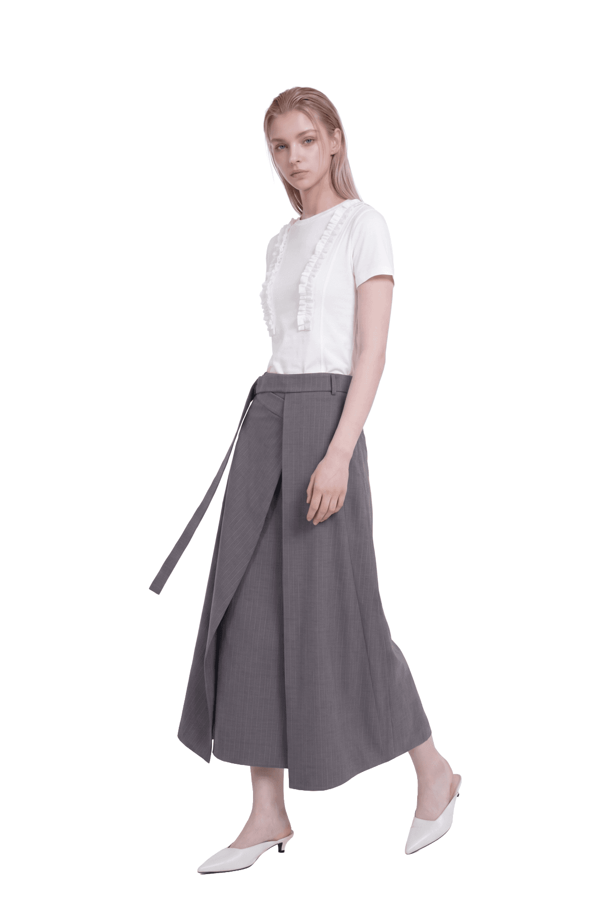 Frill Short-sleeve T-shirt (W) — vue 7