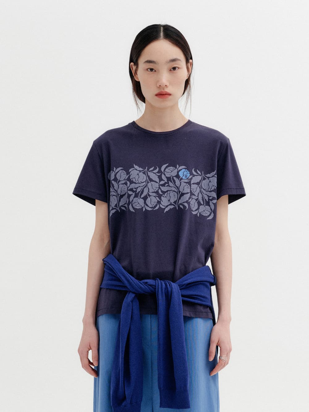 Rose Point T-Shirt - Navy