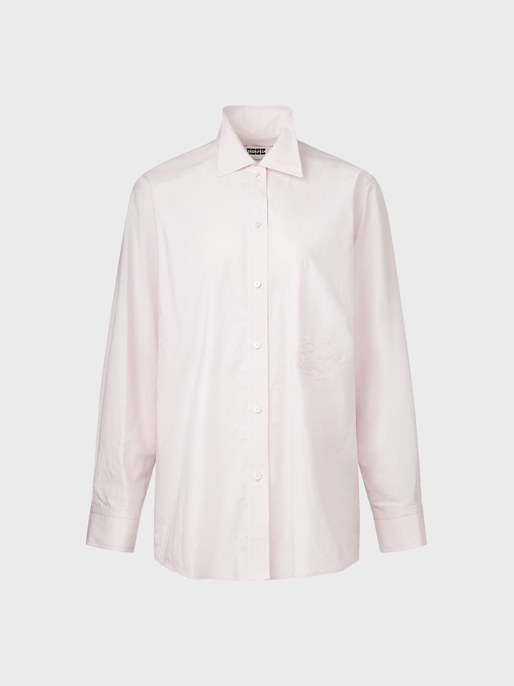 Classic Logo Embroidered Shirt - Light Pink — vue 3