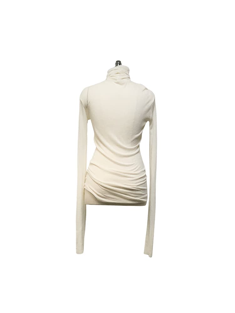 GDeL Slim Turtleneck Top (Ivory) — vue 13