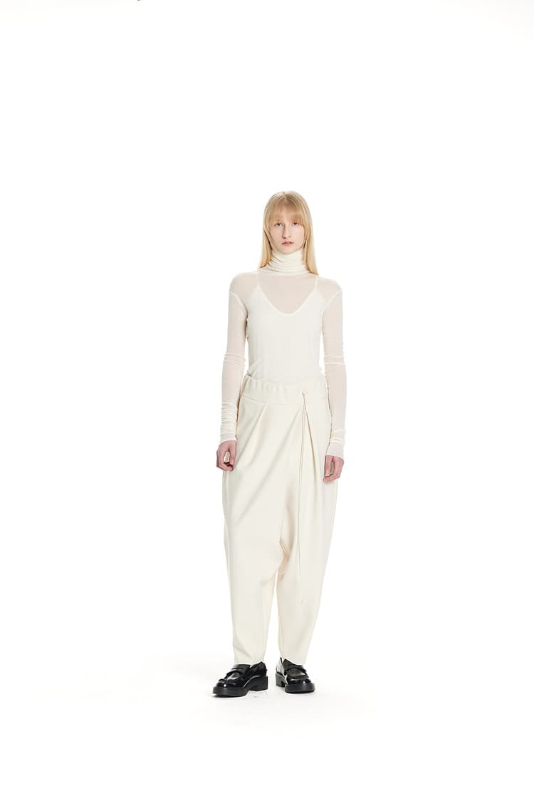 GDeL Slim Turtleneck Top (Ivory) — vue 10