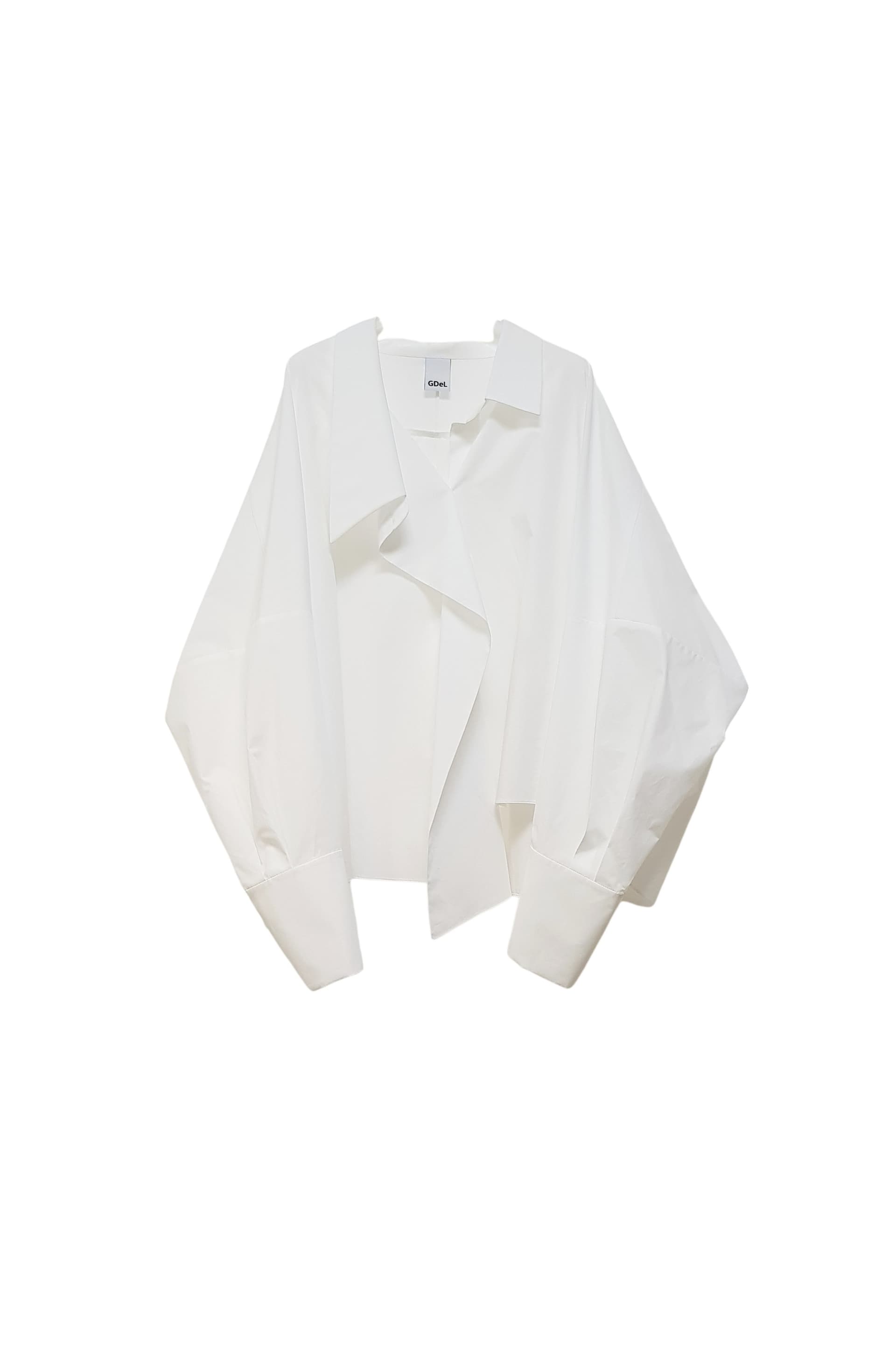 GDeL Asymmetrical Wide Shirt (White)