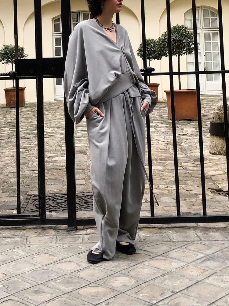 GDeL Pigment Zipper Detail Pants (Light Grey) — vue 7