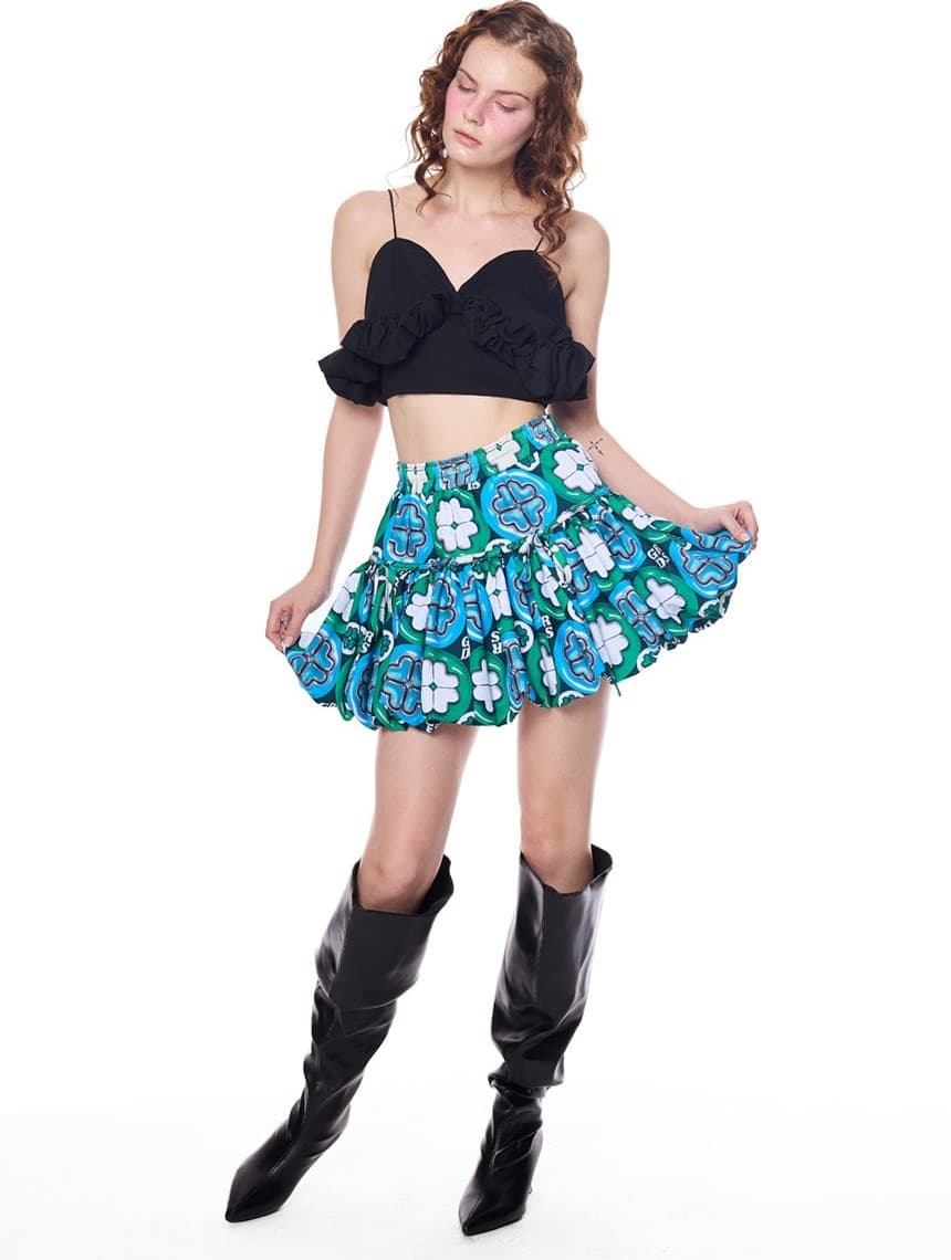 Signature Floral Frill Skirt — vue 3