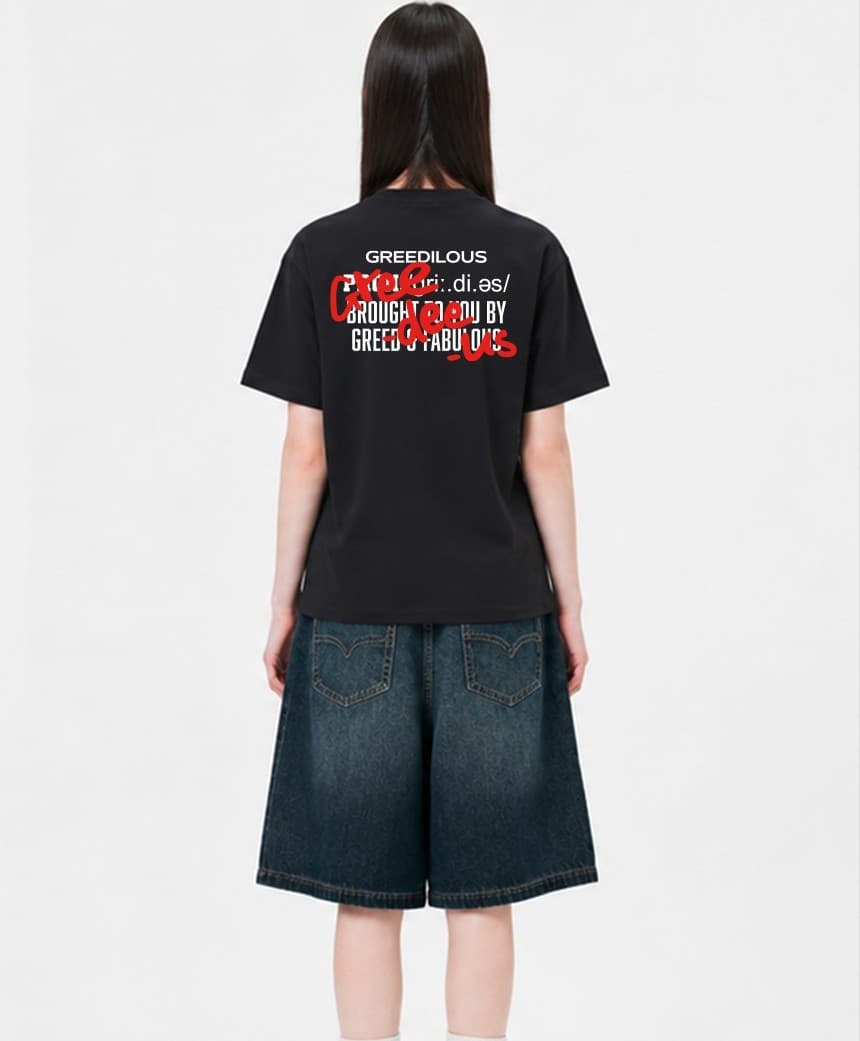 Greedeeus Black T-Shirt — vue 4