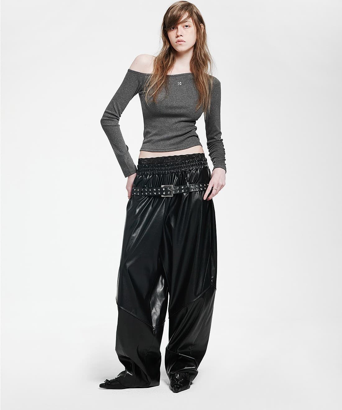 Holy symbol sparkle off-shoulder_GRAY — vue 5