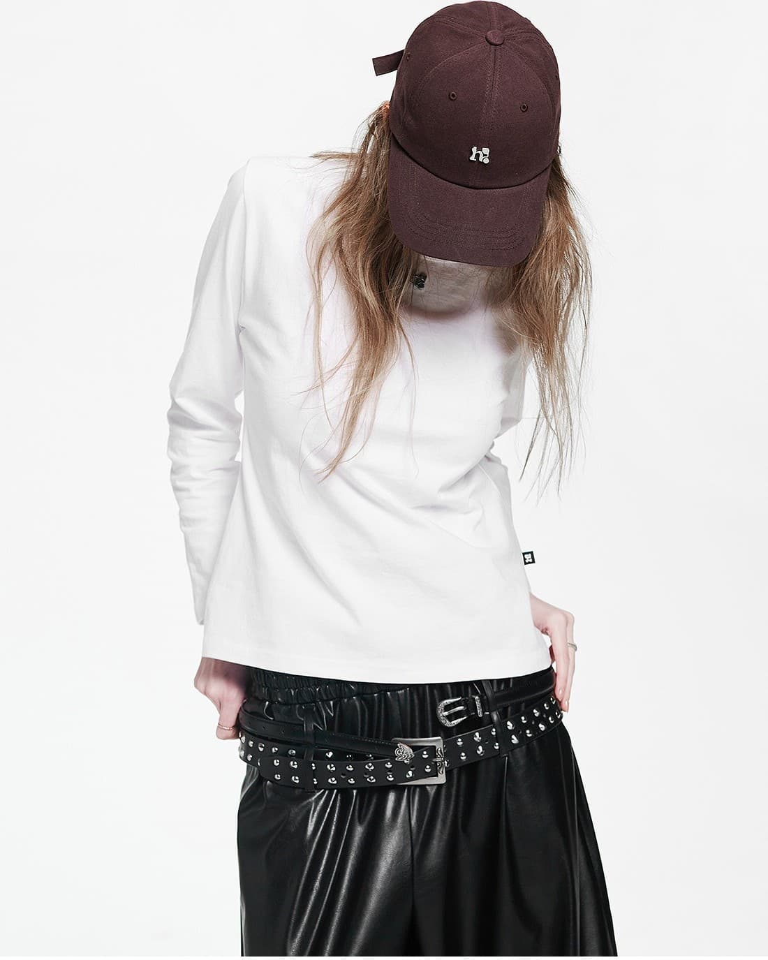 Point Symbol White Long Sleeve — vue 6