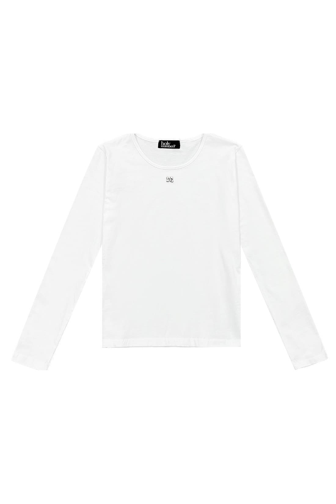 Point Symbol White Long Sleeve — vue 9