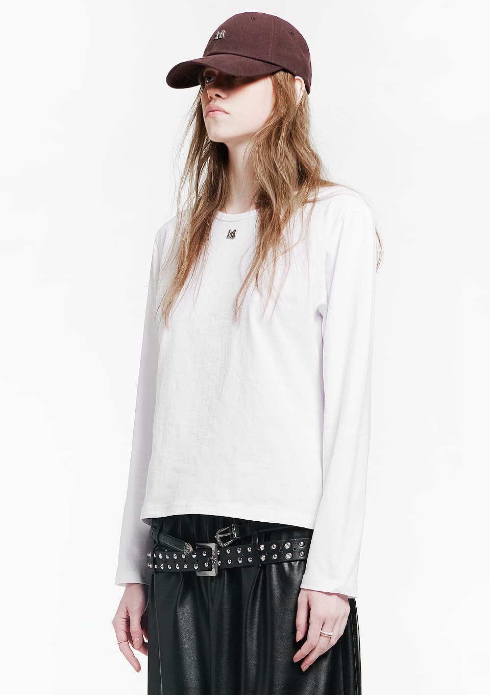 Point Symbol White Long Sleeve