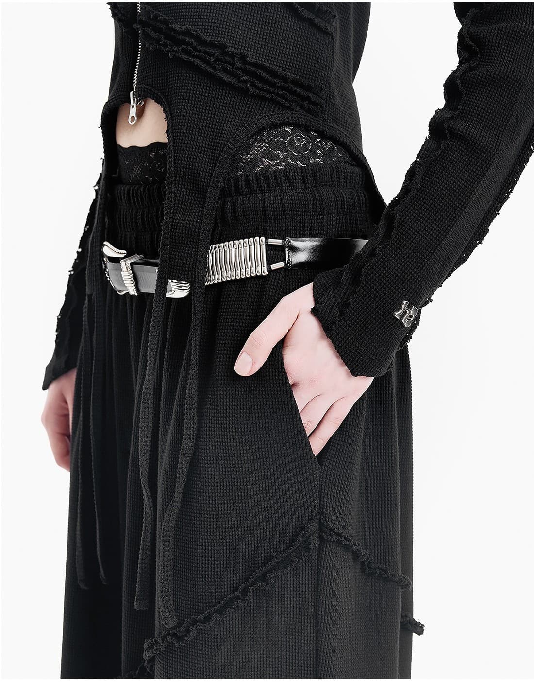 Open Deckie Waffle Zip-Up — vue 6
