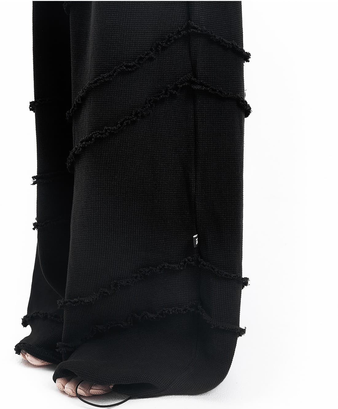 Waffle diagonal decoration pants — vue 6