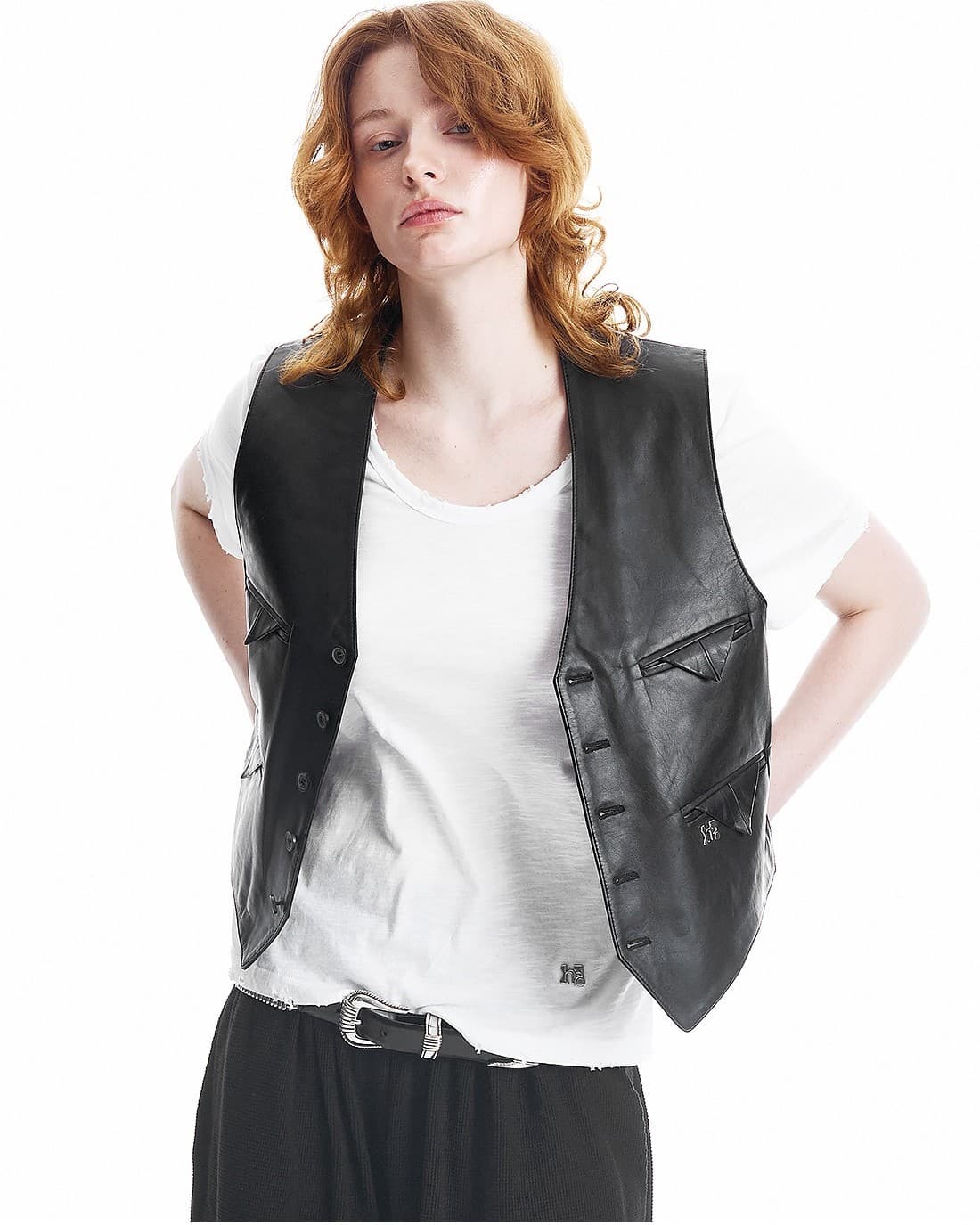 Holy Lambskin Pocket point Vest — vue 5