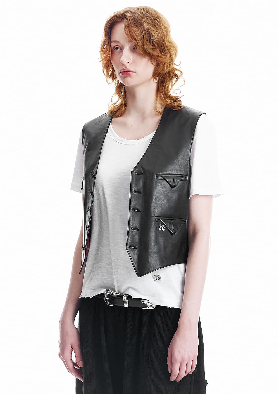 Holy Lambskin Pocket point Vest — vue 1