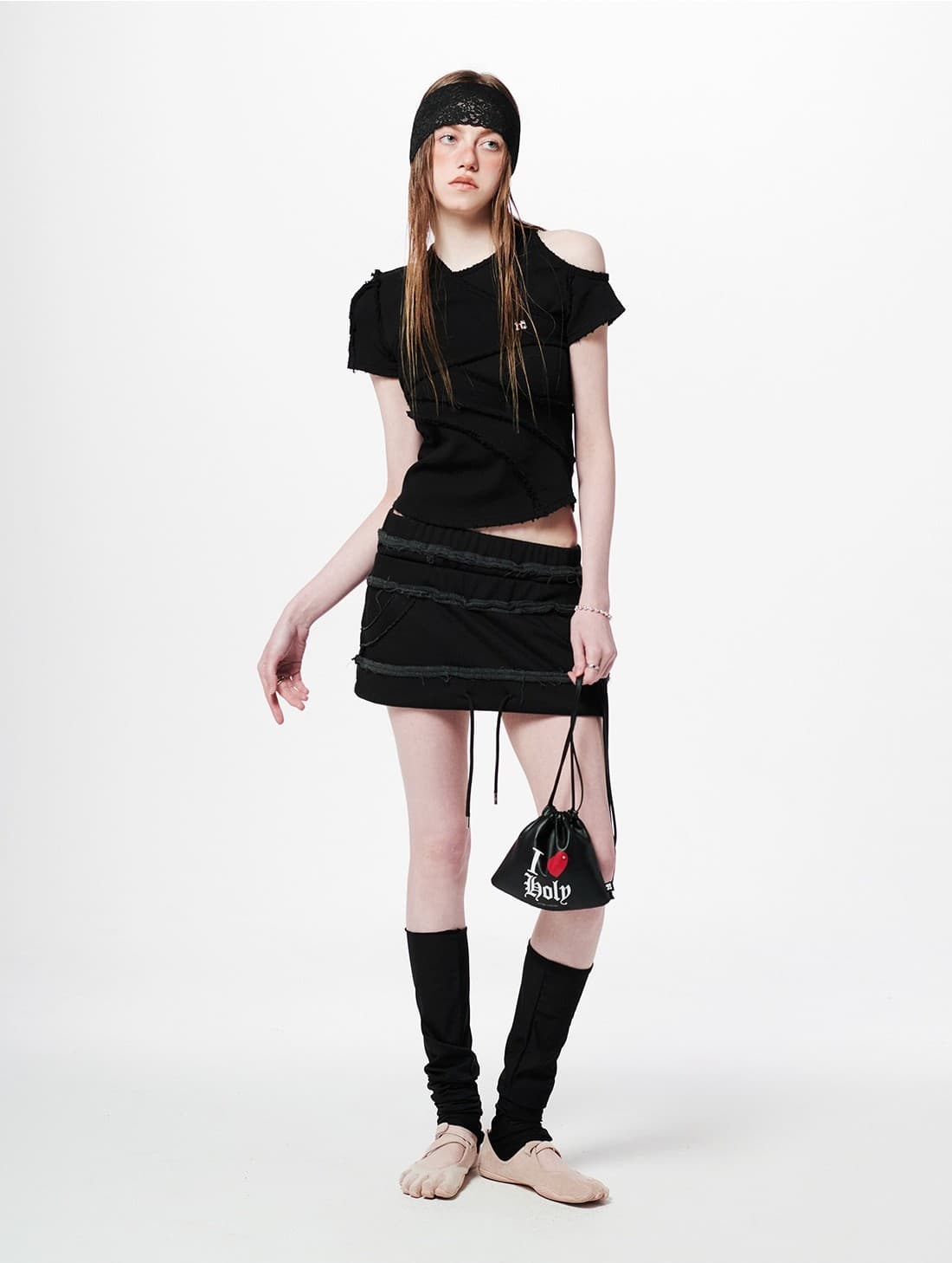 Sagging Layered Mini Skirt — vue 4