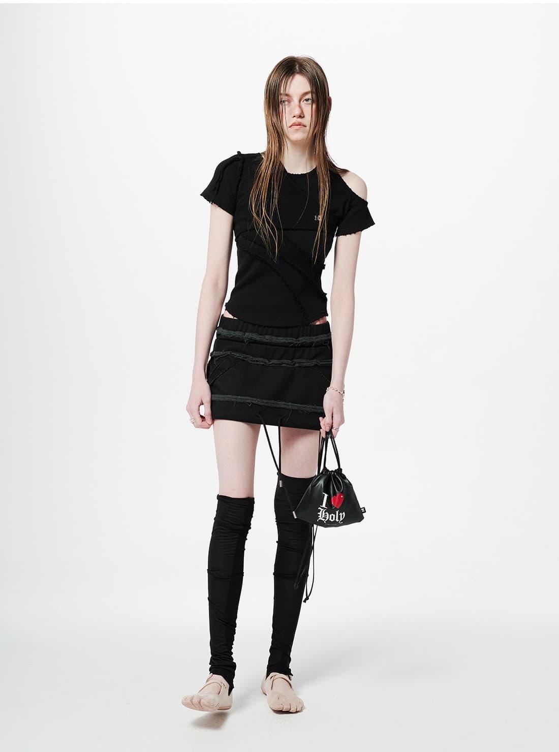 Sagging Layered Mini Skirt — vue 6