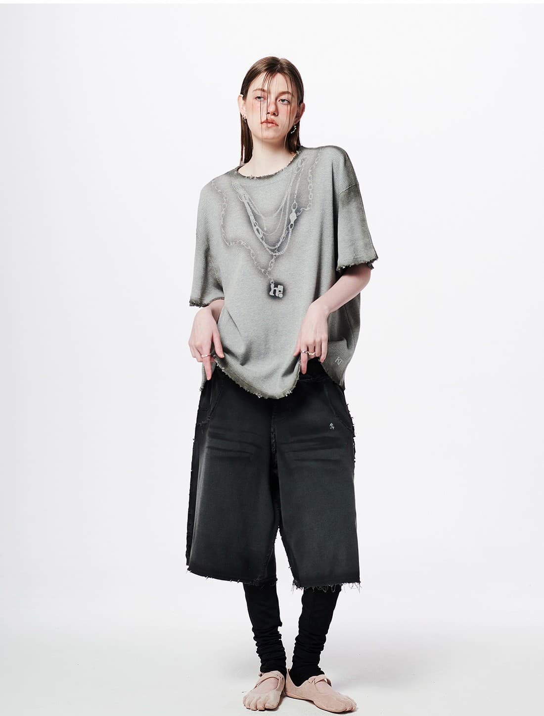 Necklace Graphic Oversized T-Shirt — vue 4