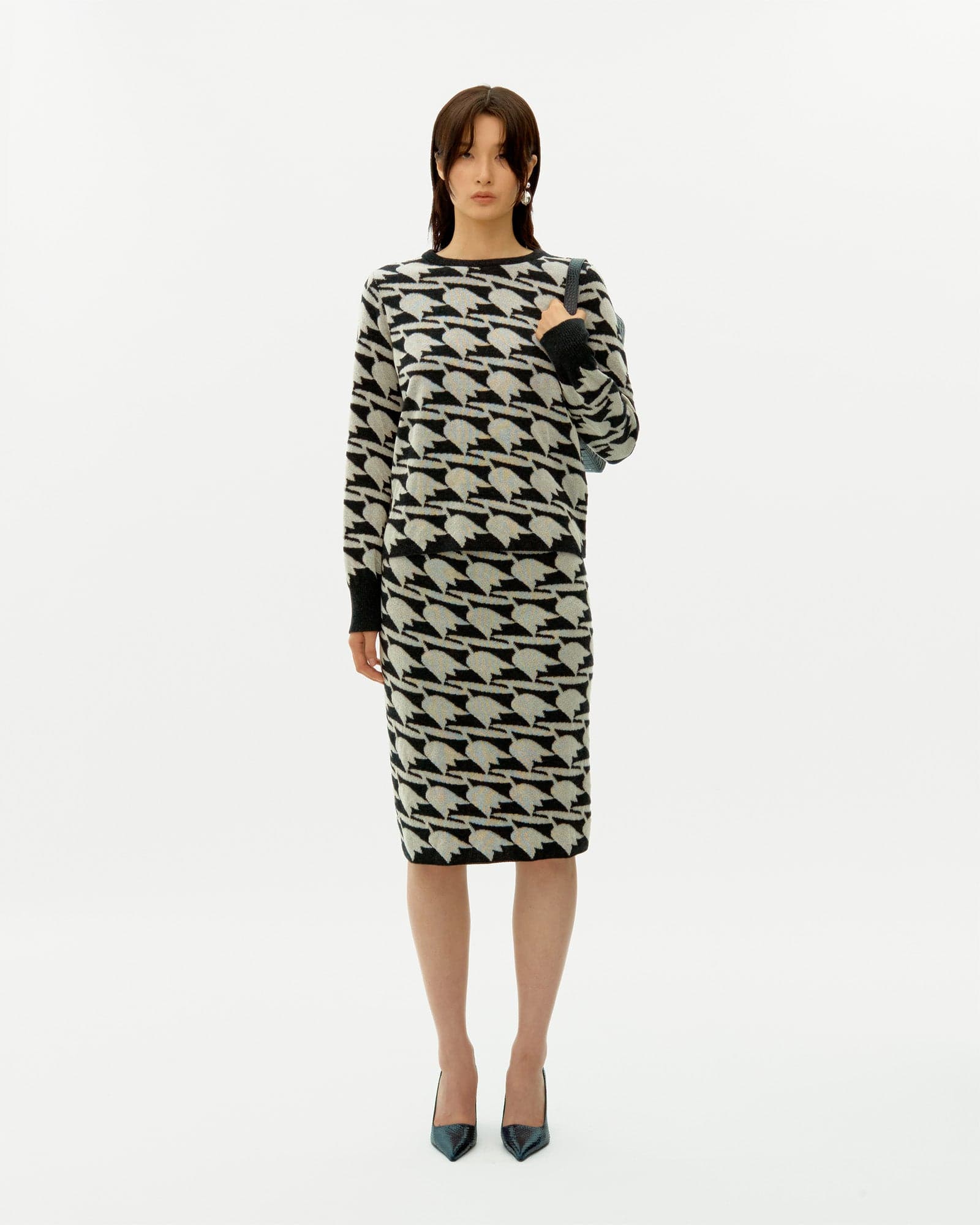 Tulip Jacquard Wool Jumper
