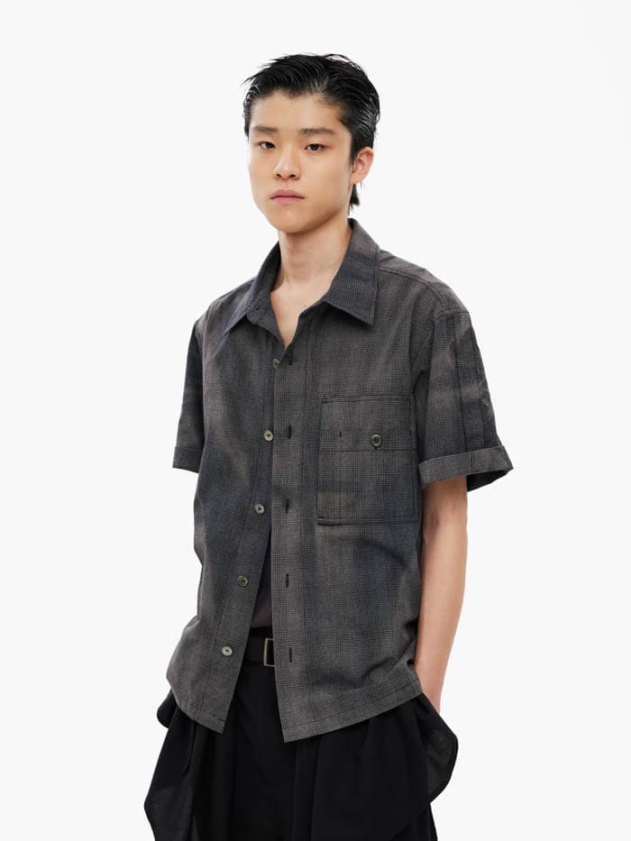 Sun-Bleached Work Shirt - Black — vue 1