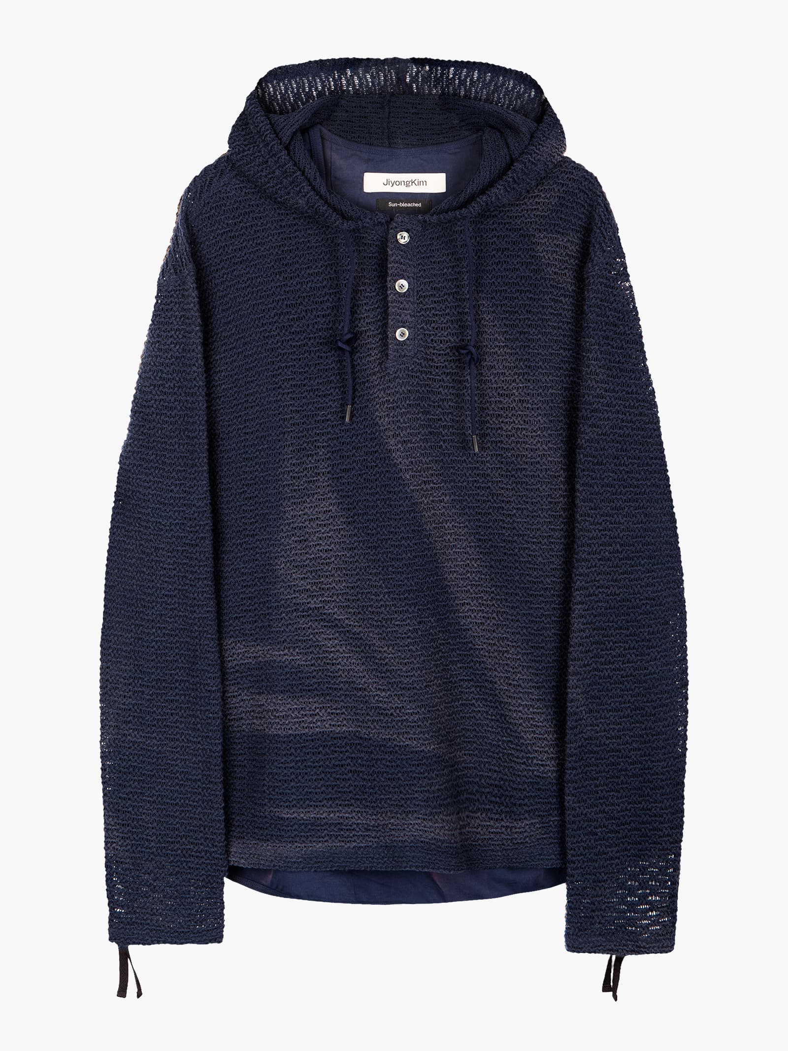 Sun-Bleached Layered Net Hoodie - Purple — vue 12