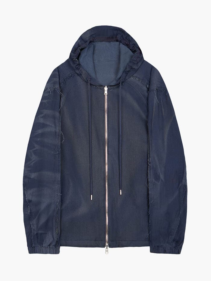 Sun-Bleached Reversible Hood Jacket - Navy