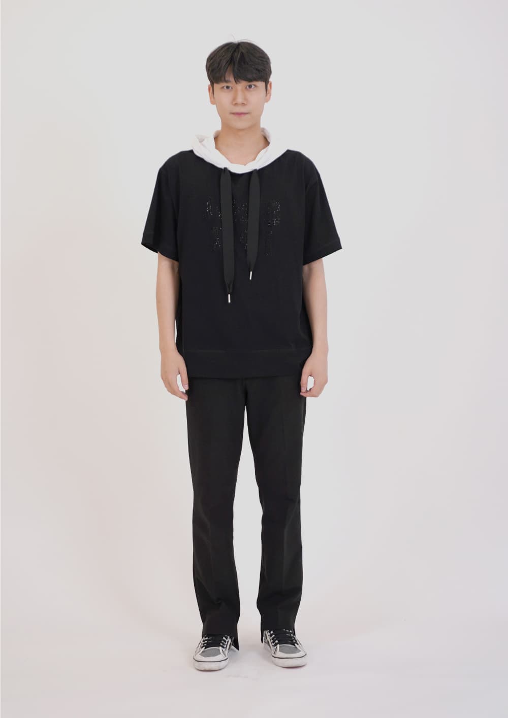 Hot-Fix Hooded Short-Sleeve Tee