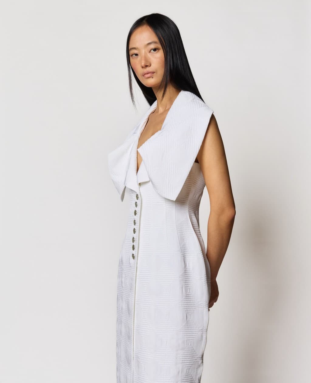 Archive Deadstock Collection (90s) - Kiwa Button-Up Dress — vue 4