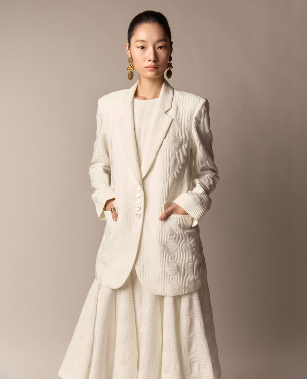 Archive Deadstock Collection (90s) - Hee JQD Tailored Column Jacket — vue 1