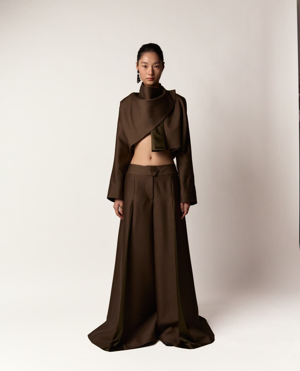 Jeogori Jacket - Khaki Brown — vue 1