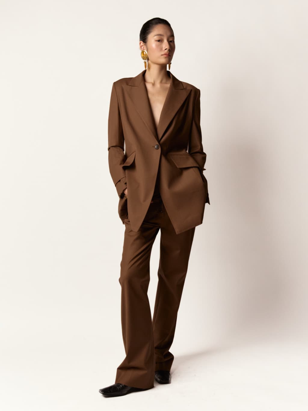 SJ Pleated SK Jacket - Brown — vue 4