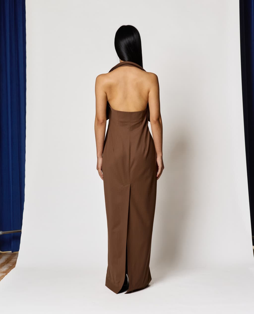 Kiwa Button-Up Dress - Brown — vue 4