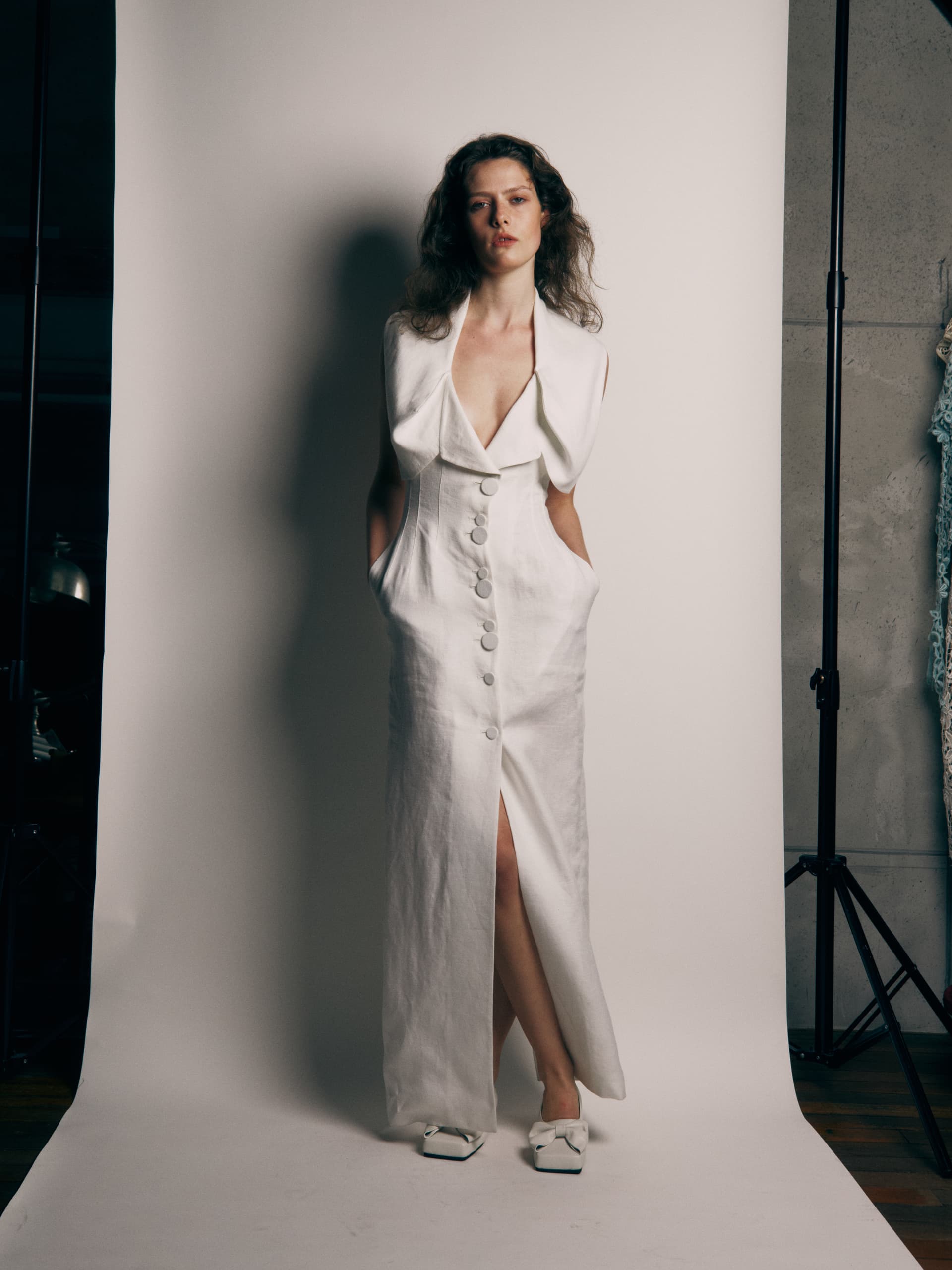 Kiwa Halterneck Dress - White