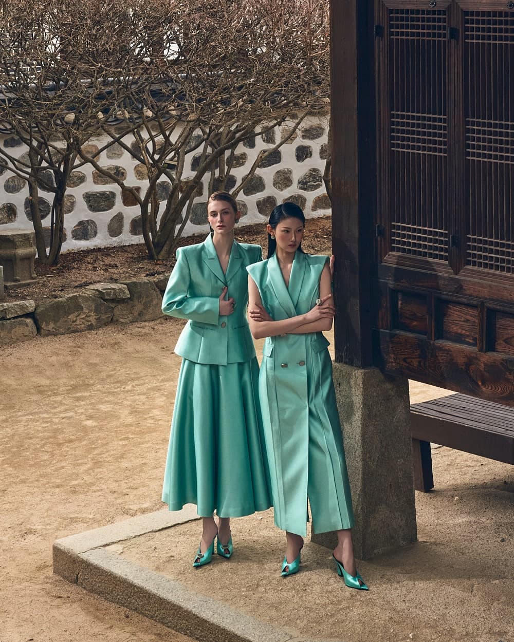 Wool-Silk Dress (Mint) — vue 4