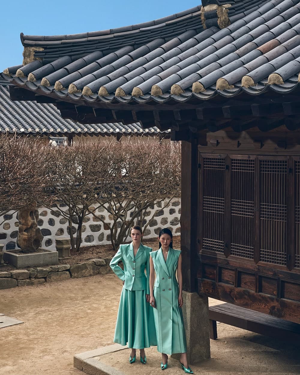 Wool-Silk Dress (Mint) — vue 1
