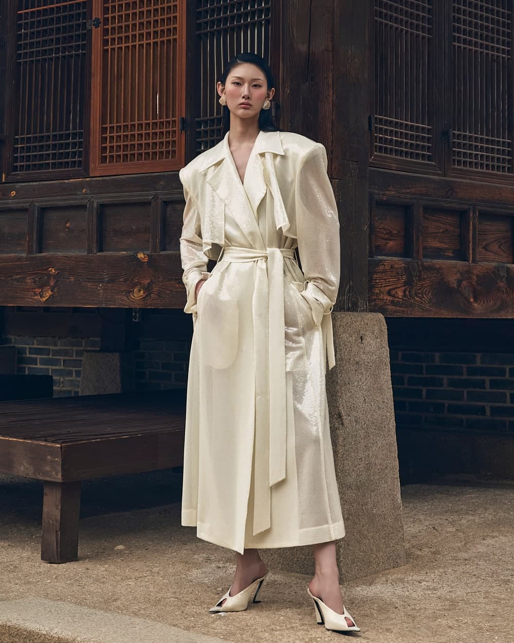 Polyester Belted Coat — vue 11