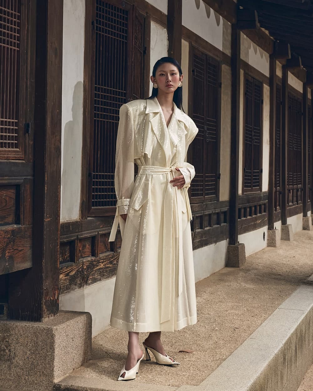 Polyester Belted Coat — vue 5