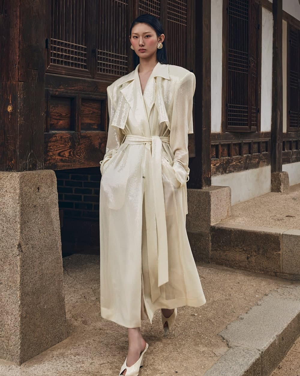 Polyester Belted Coat — vue 6