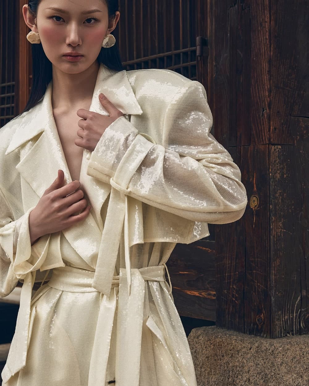 Polyester Belted Coat — vue 9