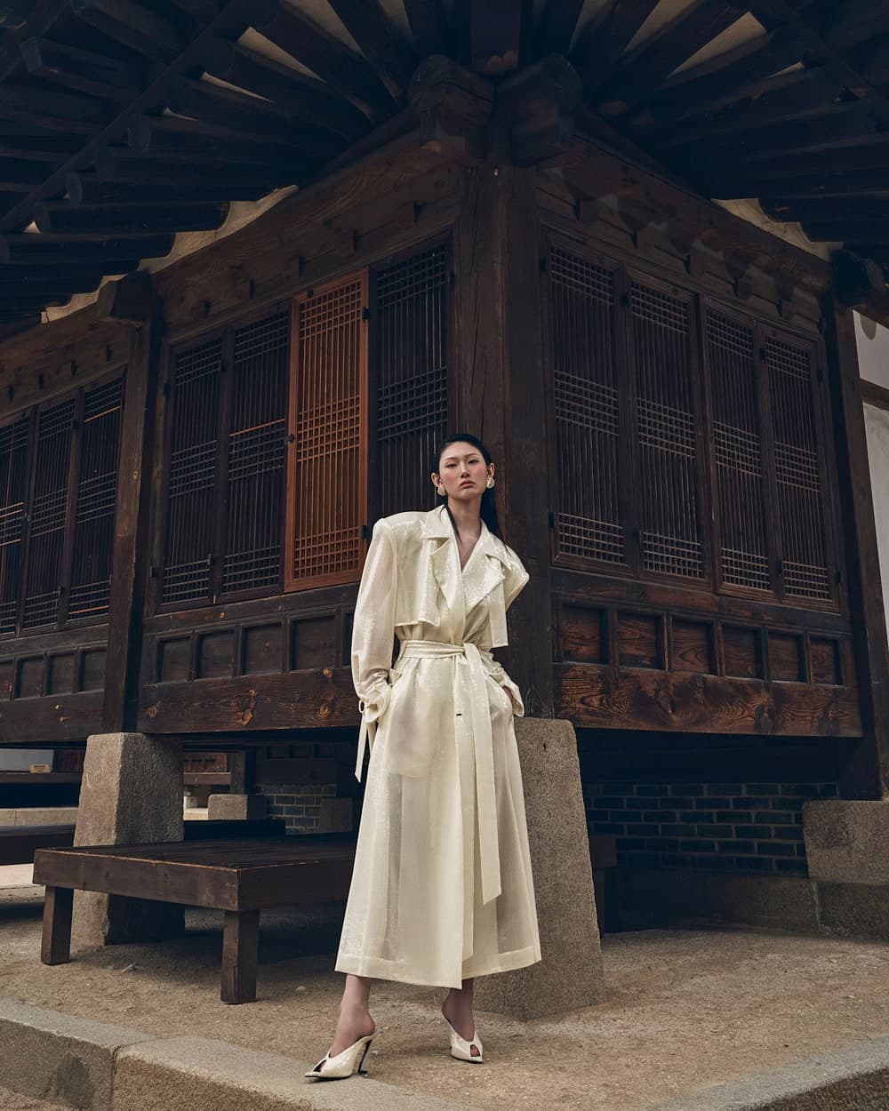 Polyester Belted Coat — vue 10