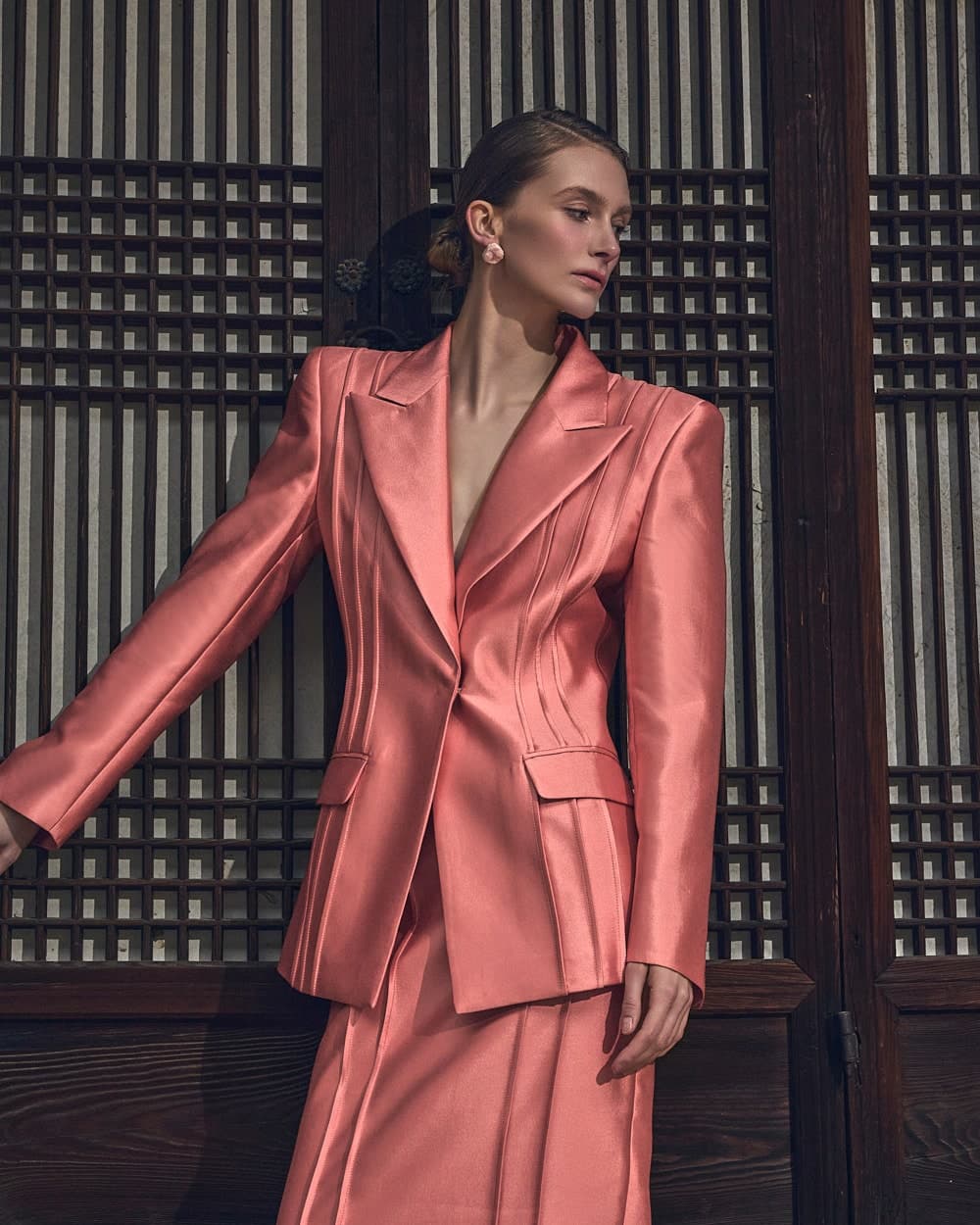 Wool-Silk Jacket & Skirt Set — vue 7